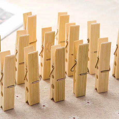 Wooden Clip Mini Per Pcs Penjepit Foto Polaroid Bahan Kayu Polos Dekorasi Murah