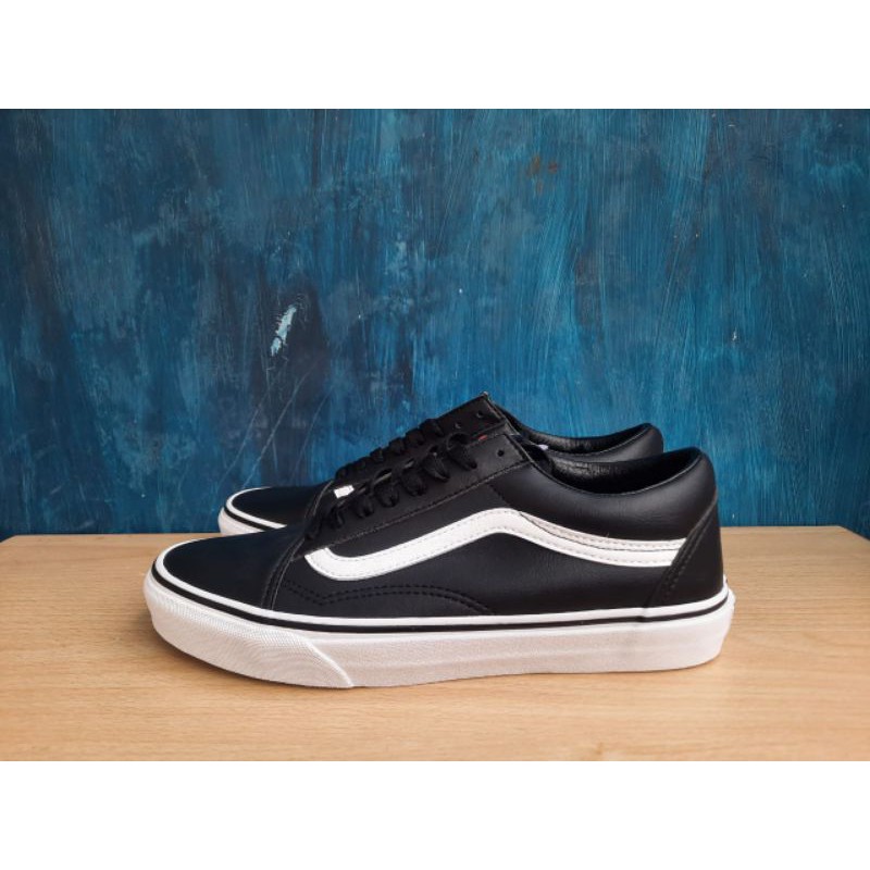 vans old skool leather pop