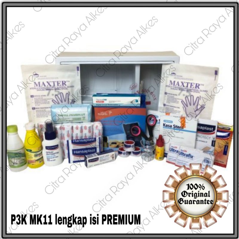 Kotak P3K Dinding Besar Lengkap Isi Type Premium