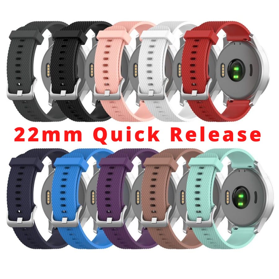 Tali Jam Strap 22mm Garmin 255 vívoactive 4 GarminActive Venu 2 Quick RT3