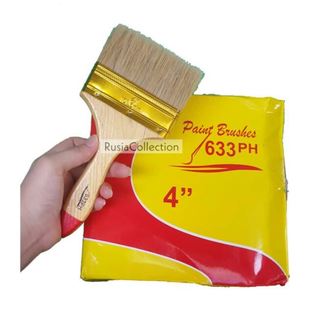 Kuas Cat Satuan ukuran 4&quot; / 10cm 4inch 633PH Paint Brush Koas
