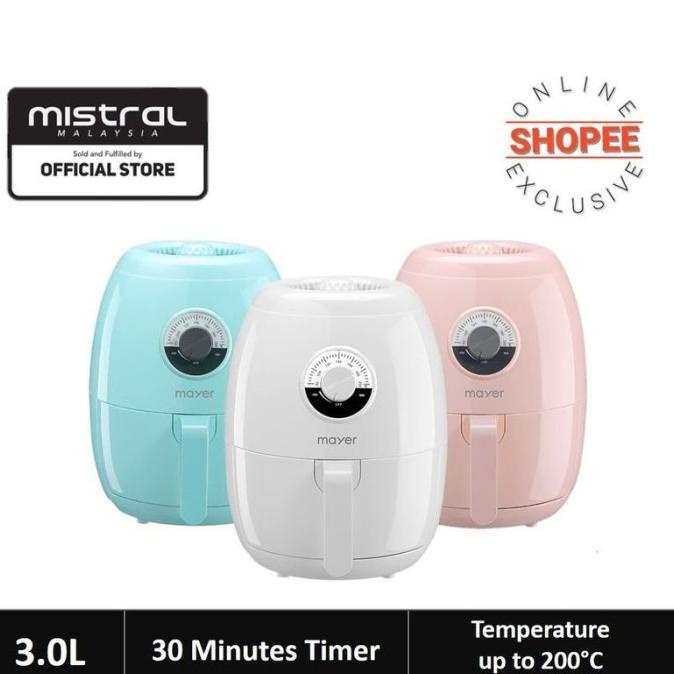 Best Seller] Mayer Air Fryer 30L Mmaf3000 Po - Pink