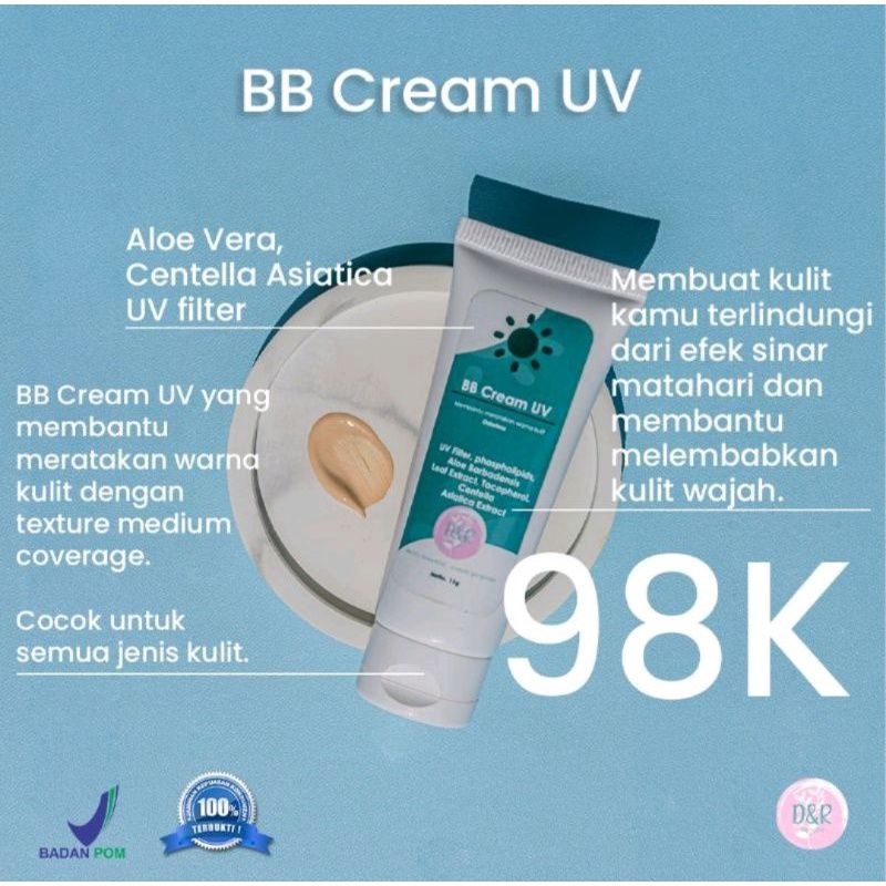 BB Cream UV DnR skincare free kaca lucu