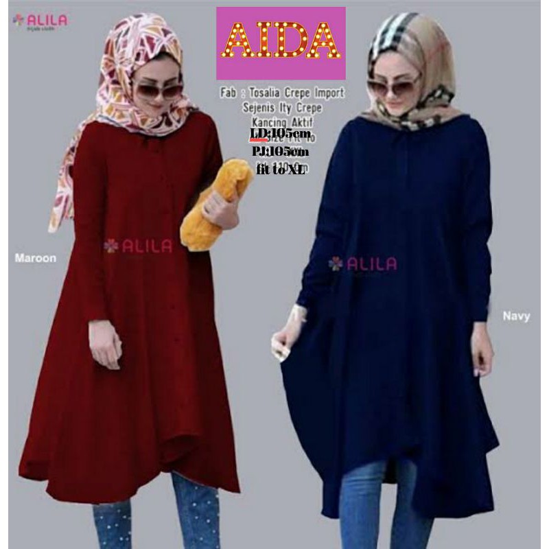 Basic tunik/TUNIK WANITA/moscrape import premium