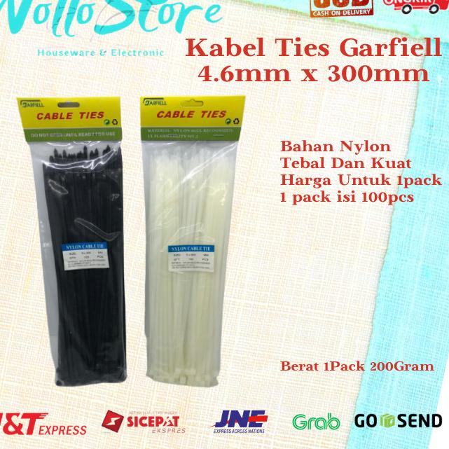 

❇ Kabel Ties 30cm x 4.6mm Nylon Tebal Garfiell - 30cm Garfiell H ✿