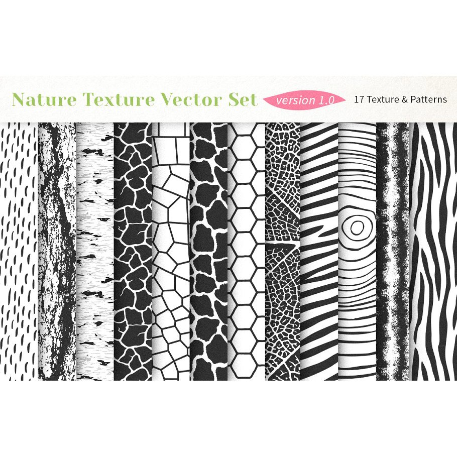 Nature Texture Vector Set - JPEG Ultra HD