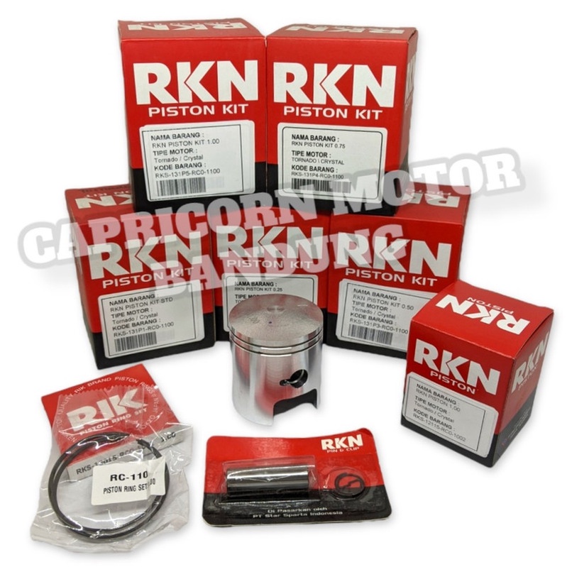 Piston Kit RC110 CRYSTAL TORNADO GS RC 110 KRISTAL RKN oversize STD 25 50 75 100