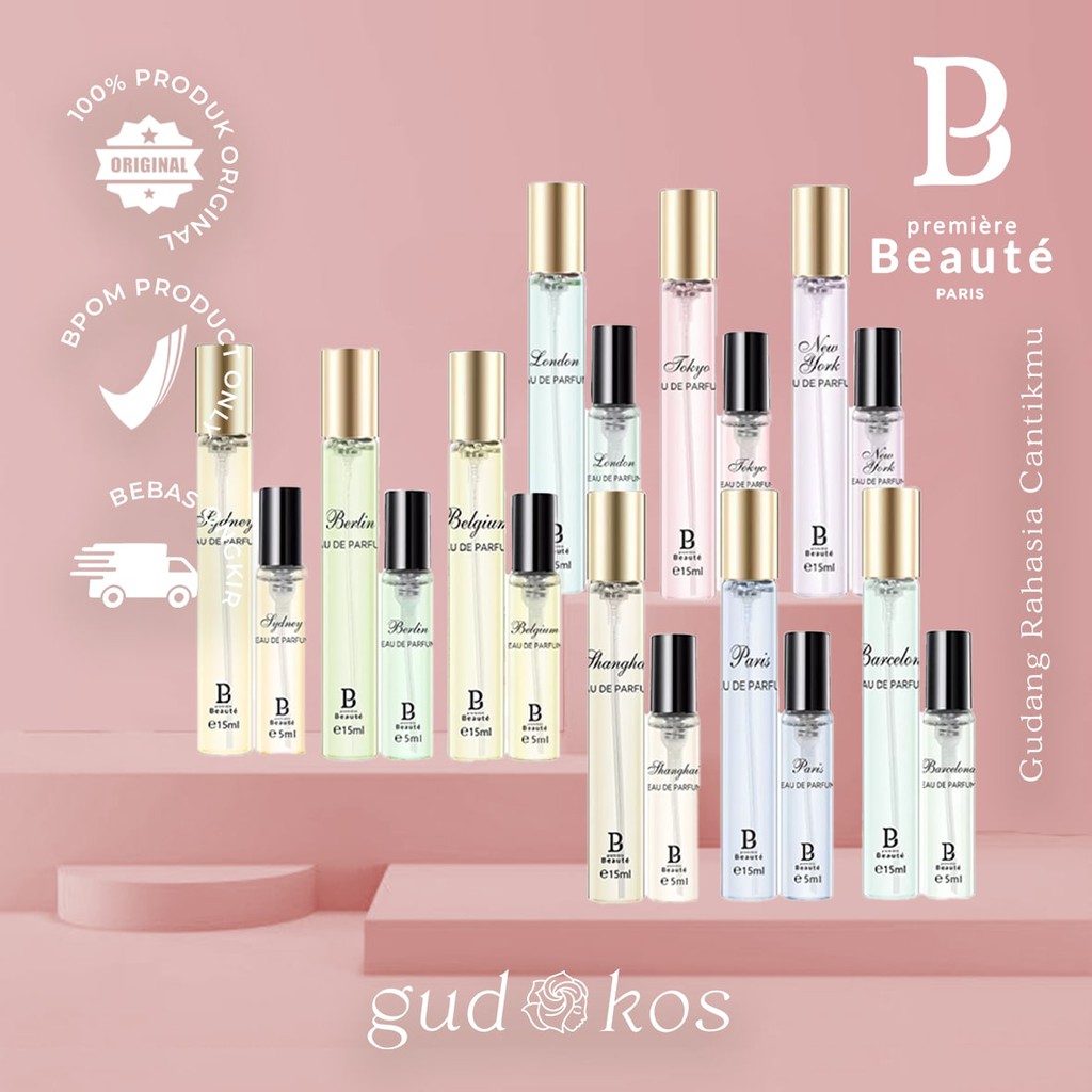 Premiere Beaute 15ML City Series Long Lasting Pefume / Parfum Pria Wanita Tahan 24 Jam BPOM