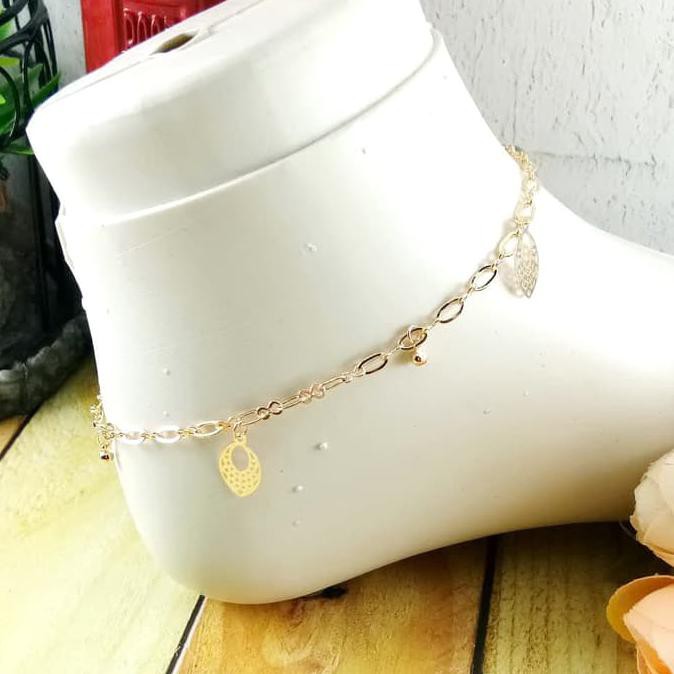 Best Seller Gg0271 - Gelang Kaki Lapis Emas 18K Karat Model India Bohemian