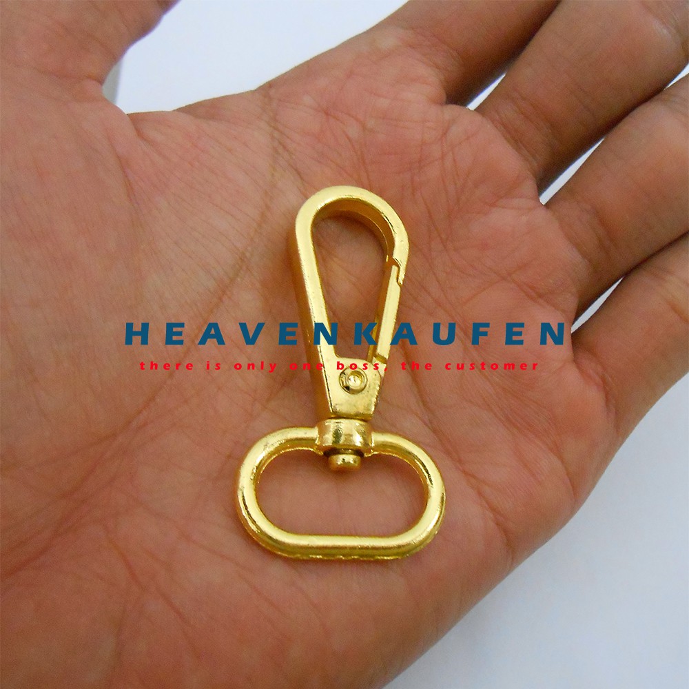 Pengait Tas (Hook Tas) 2 cm Warna Gold Emas Kualitas Premium