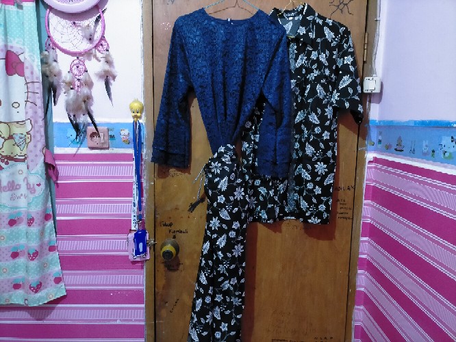 Set Kemeja Dan Kain Lilit/rok Lilit Batik/kemeja Murah/kemeja Batik/grosir Couple Batik Murah