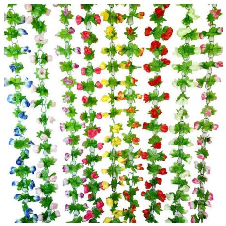 Bunga Rambat kecil 220cm Bunga Artifisial Dekorasi-1