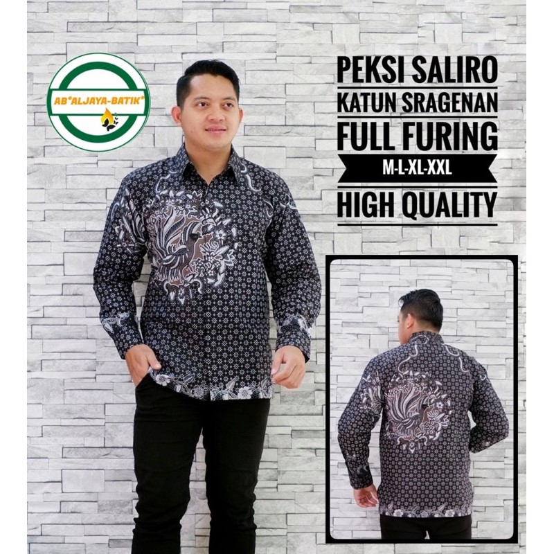 PEKSI SALIRO Batik Pria Full Furing Katun Halus Size S-XXXL High Quality