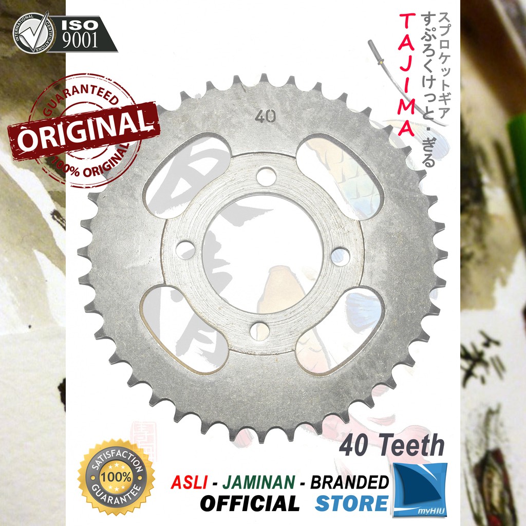 Gigi Tarik 40T ~ 53T HONDA Supra, Supra Fit Lama Gir Belakang - Rear Sprocket Gear TAJIMA