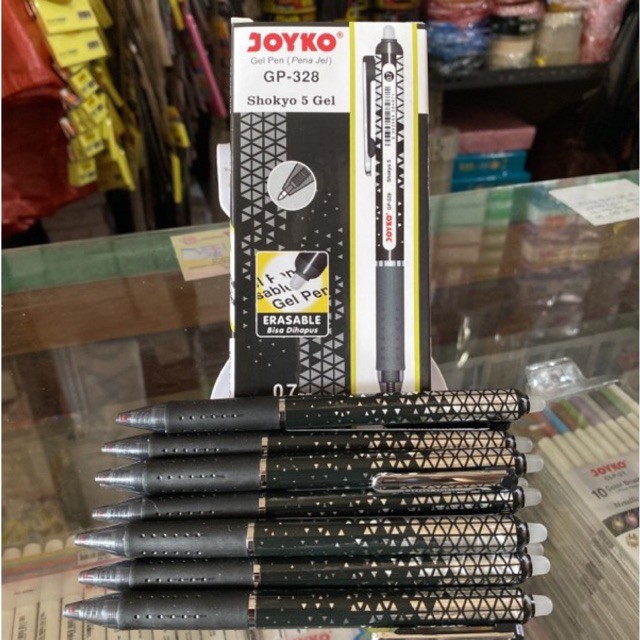 Erasable Gel Pen 0.7 mm / Pulpen cetrek bisa dihapus Gp-328 Gp328 Shokyo 5 Joyko