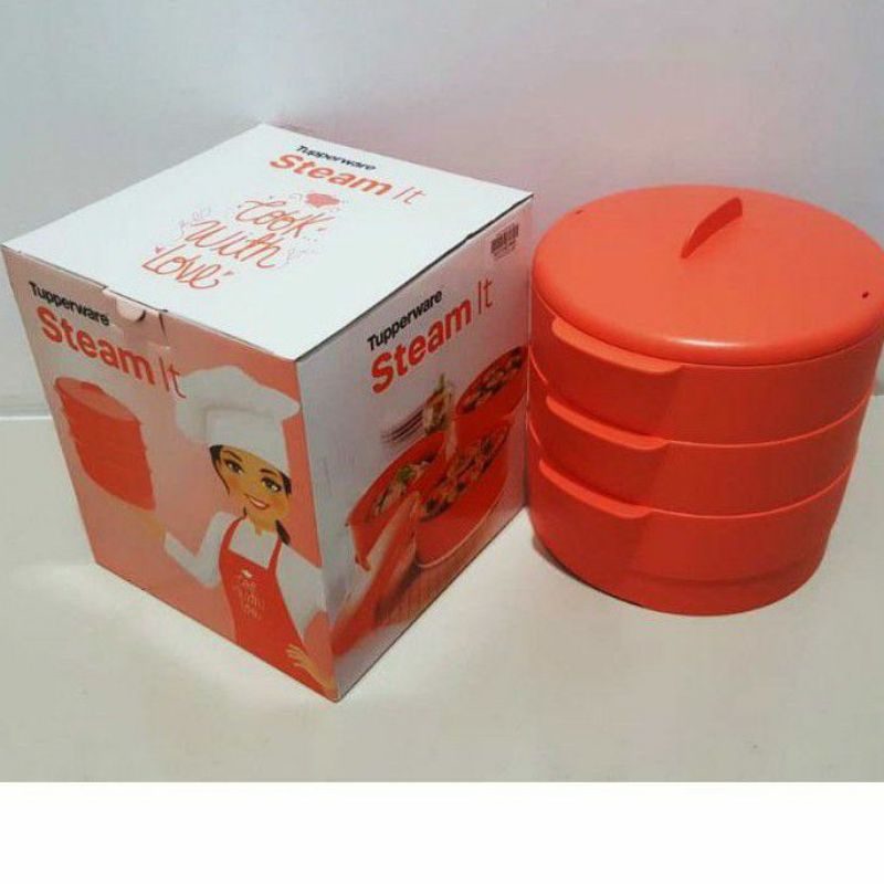 steam it 3 layer tuperware + box
