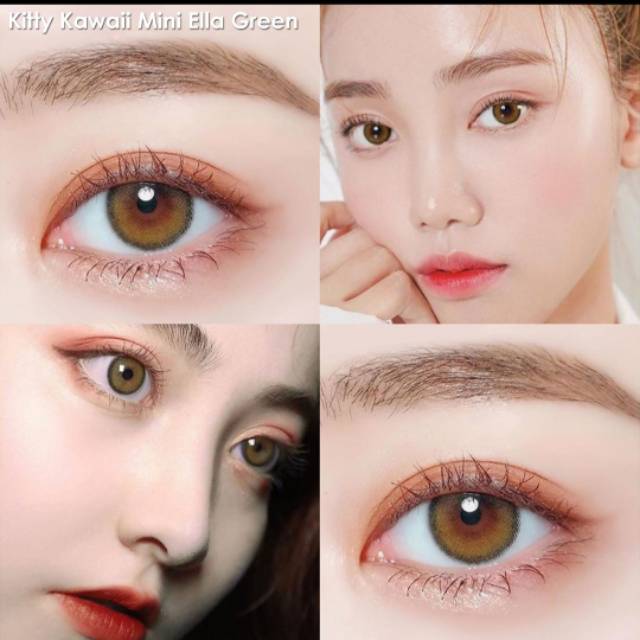 Softlens mini ella green kitty kawai