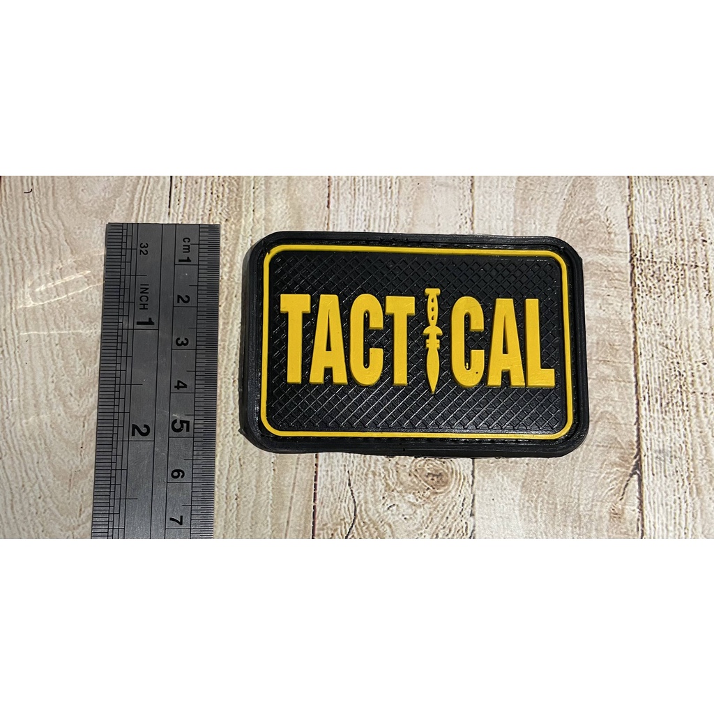 Patch Tactical - Patch Velcro Tatical - Prepetan Tactical Hitam - Velcro Karet