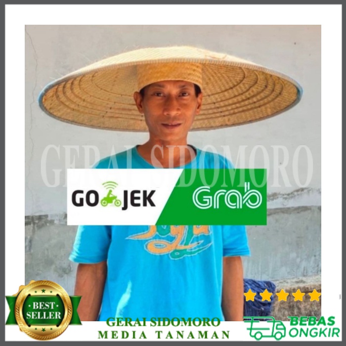 CAPING TOPI PETANI JUMBO TUDUNG ANYAMAN BAMBU CAPING PETANI