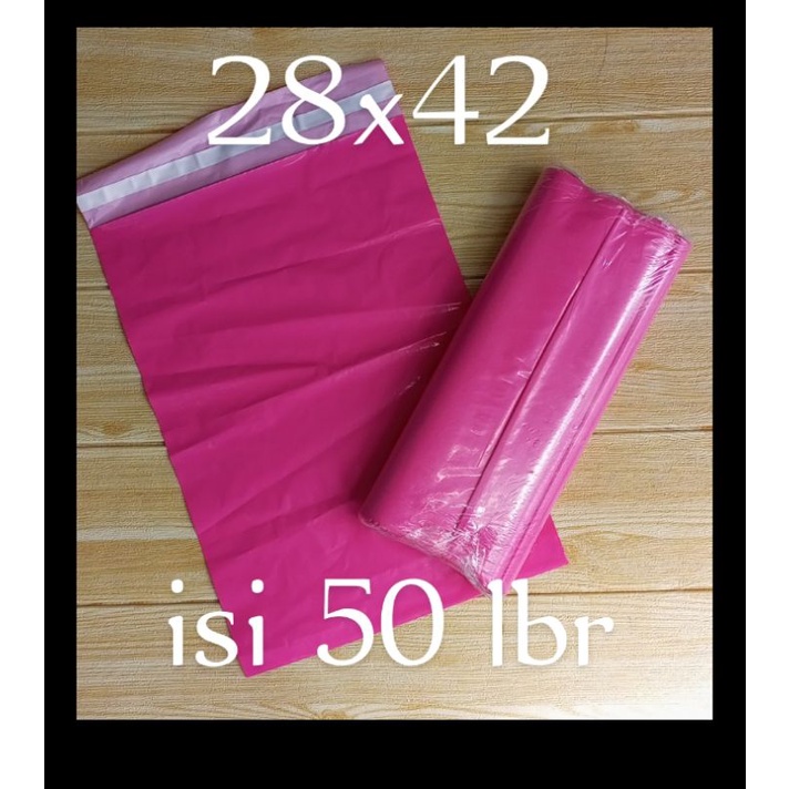 

Plastik Polymailer / packing online shop / olshop 28 x 42 isi 50 lbr