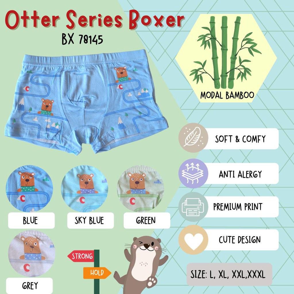 1 PCS KIANO KID | Boxer anak Cd Anak Cowok Segi4  KM 702 Bahan super soft