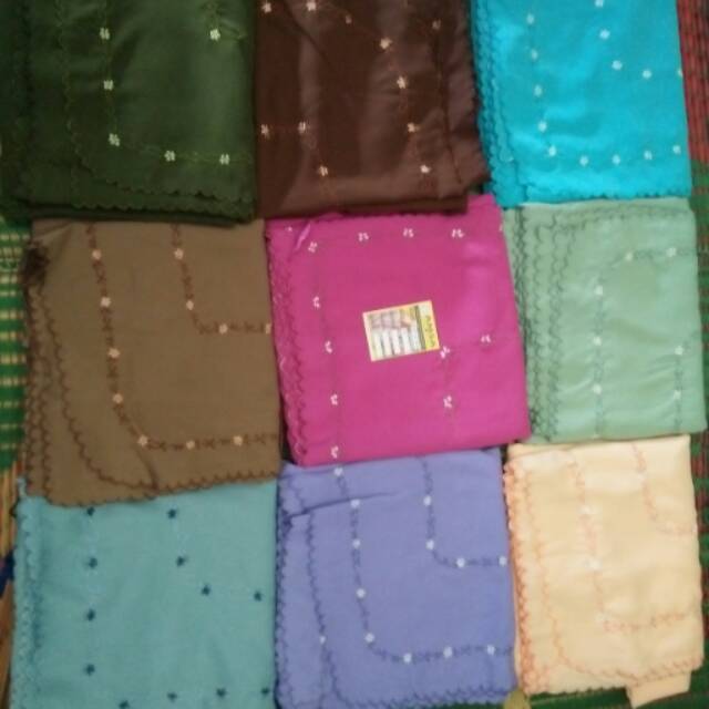 Jilbab bordir segi empat jumbo