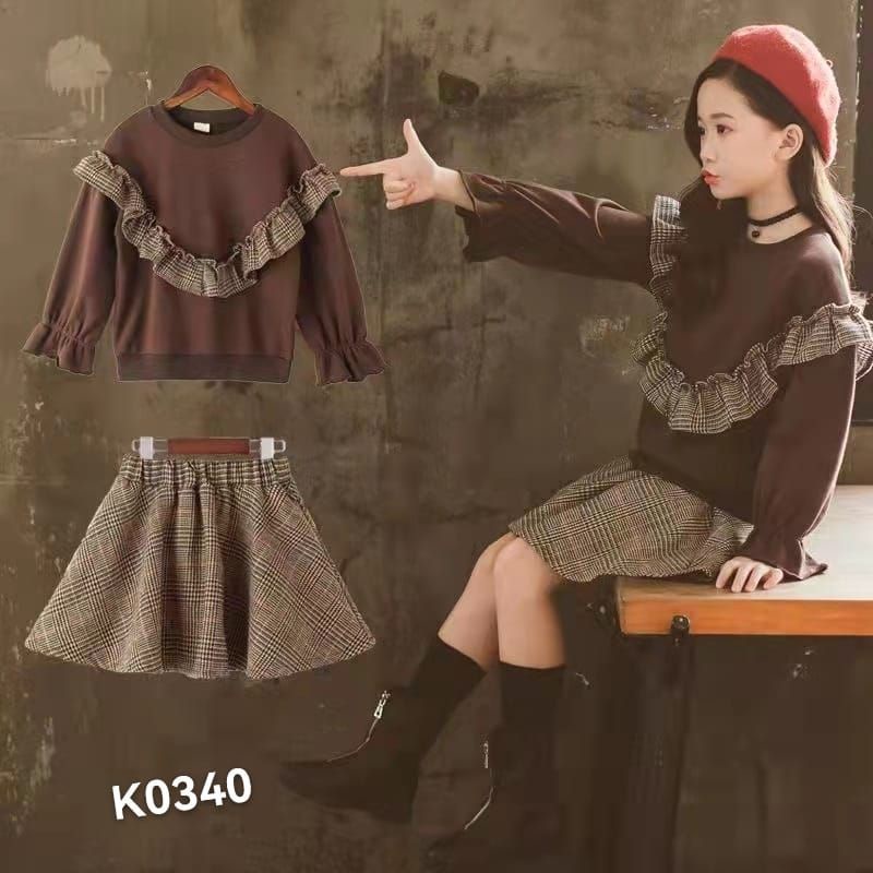 setelan tweed impor premium anak tanggung