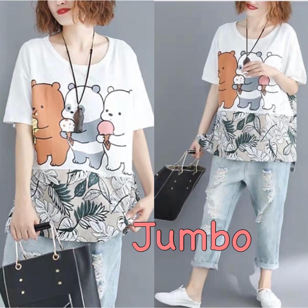 Oversized Baby We Bare Bears Shirt