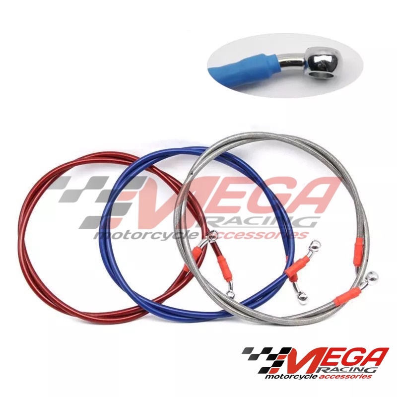 Selang Rem Depan &amp; Belakang variasi Carbon Warna Model TDR 60cm 90cm 130cm Universal Motor Beat mio fino jupiter mx rx king mega pro byson nmax ninja satria fu supra cbr150r cb vario scoopy fino soul gt xeon genio tiger sonic vixion gear slang kabel hell