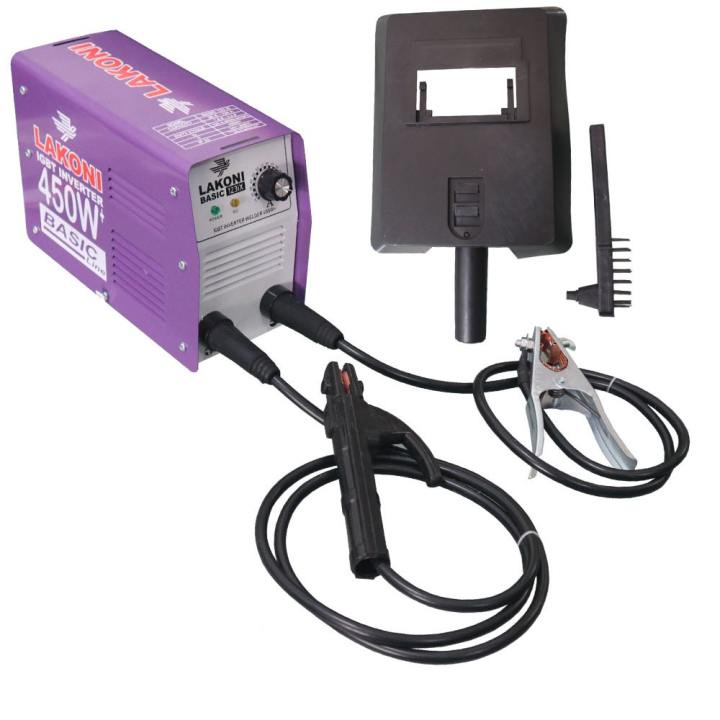 NEW Lakoni Mesin Las Listrik 450 Watt Trafo Las Inverter Lakoni Basic 123iX 450 Watt FULL SET Dan juga mesin las ryu IGBT