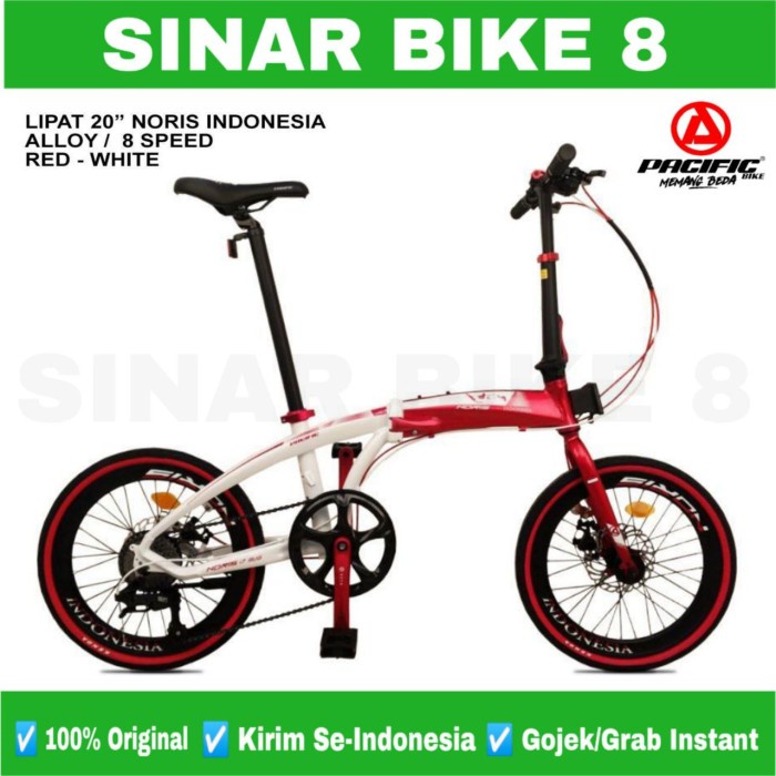 Sepeda Lipat Pacific Noris Indonesia Special Edition 17 Agustus Folding Bike