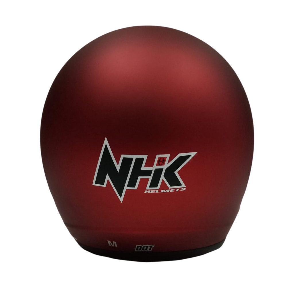 Helm NHK Supermoto Solid Red Doff Semi Cross