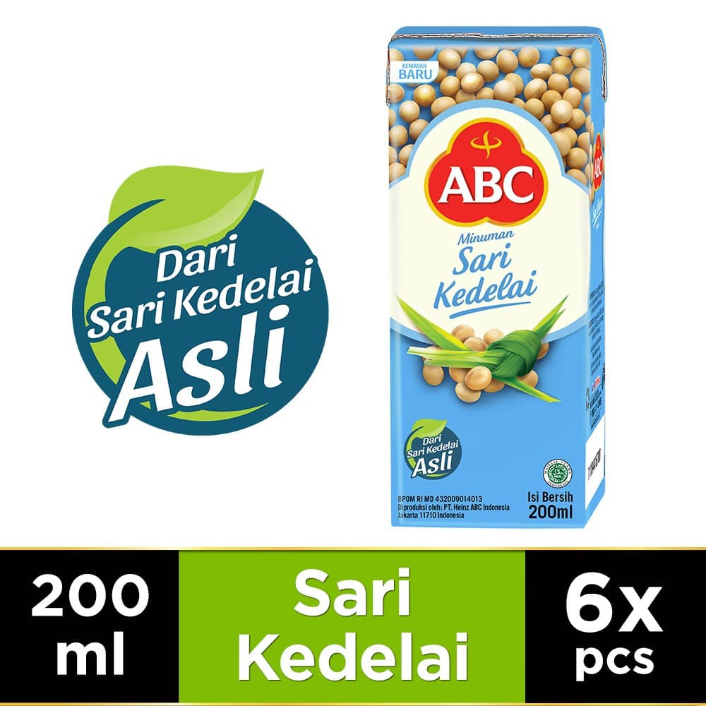 

PROMO ABC MINUMAN SARI KEDELAI 200 ML - MULTIPACK 6 PCS TERMURAH