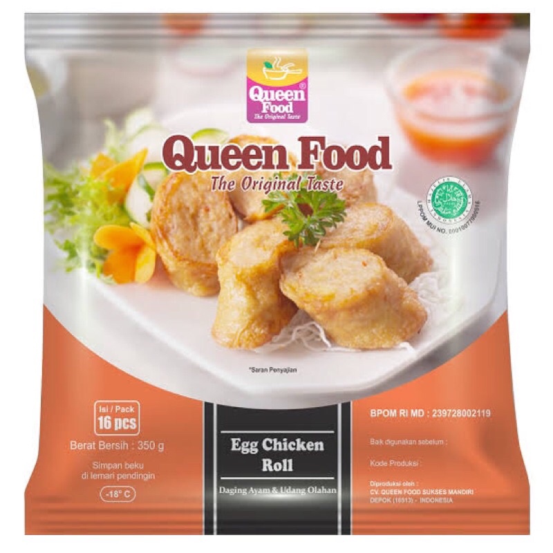 

Queen Food Egg Chicken Roll 16pcs [350g]