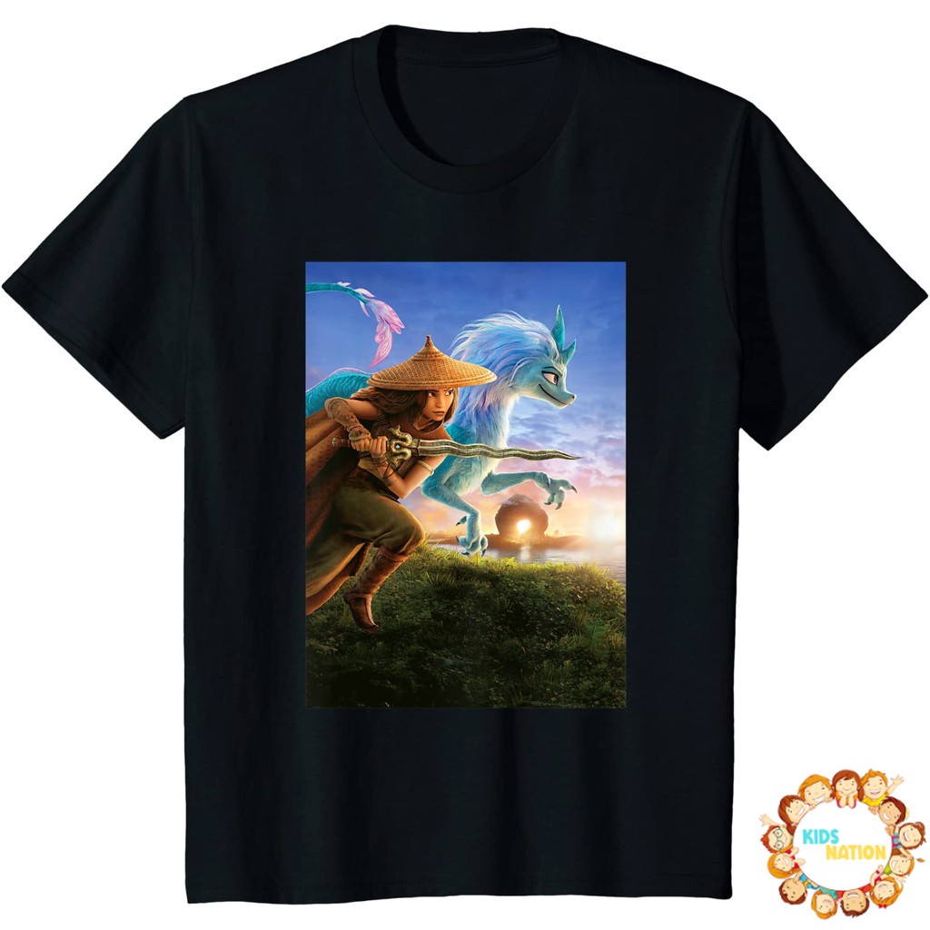 Baju anak Disney Raya And The Last Dragon Raya Sisu Poster T-Shirt