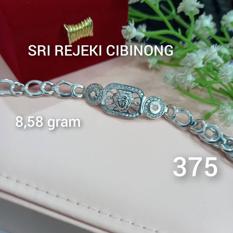 Gelang cor mas putoh mata putih full