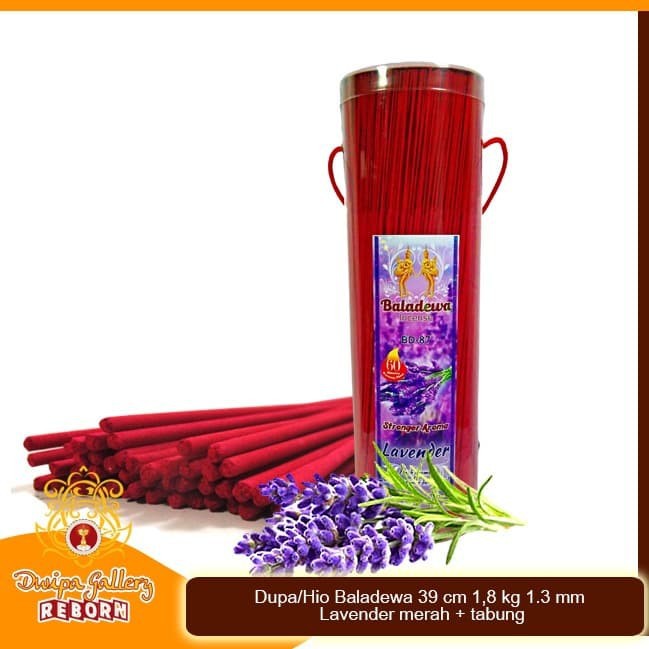 Dupa/ Hio Baladewa 39 cm 1.8 kg 1.3 mm Lavender merah + Tabung PVC