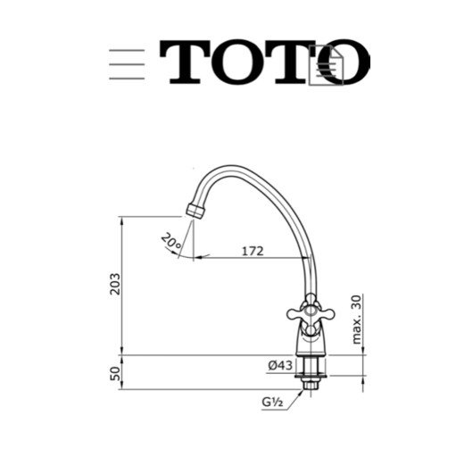 kran air sink toto TX603KCS ORIGINAL kran angsa TX 603 KCS