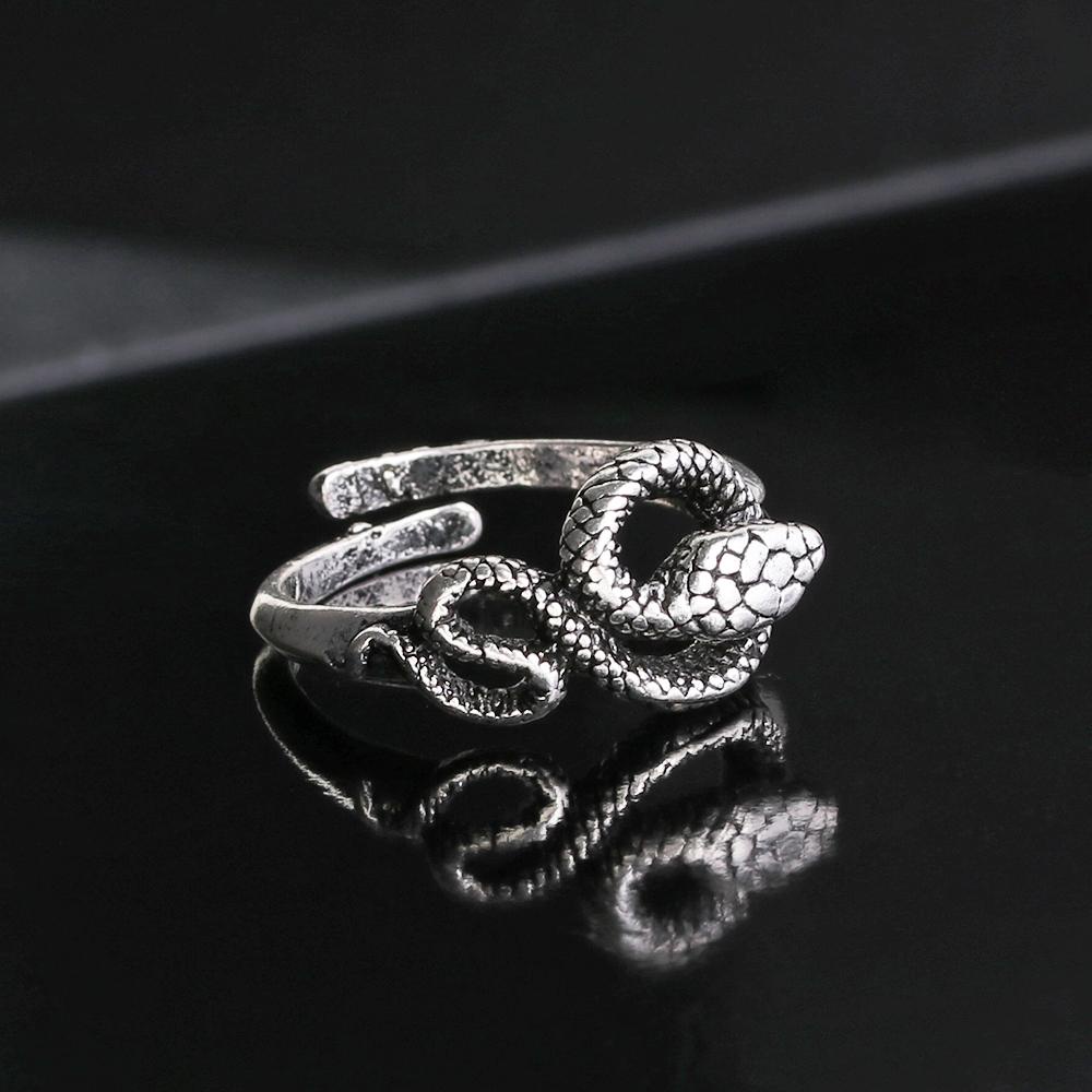 R-flower Snake Ring Retro Punk Berlebihan Vintage