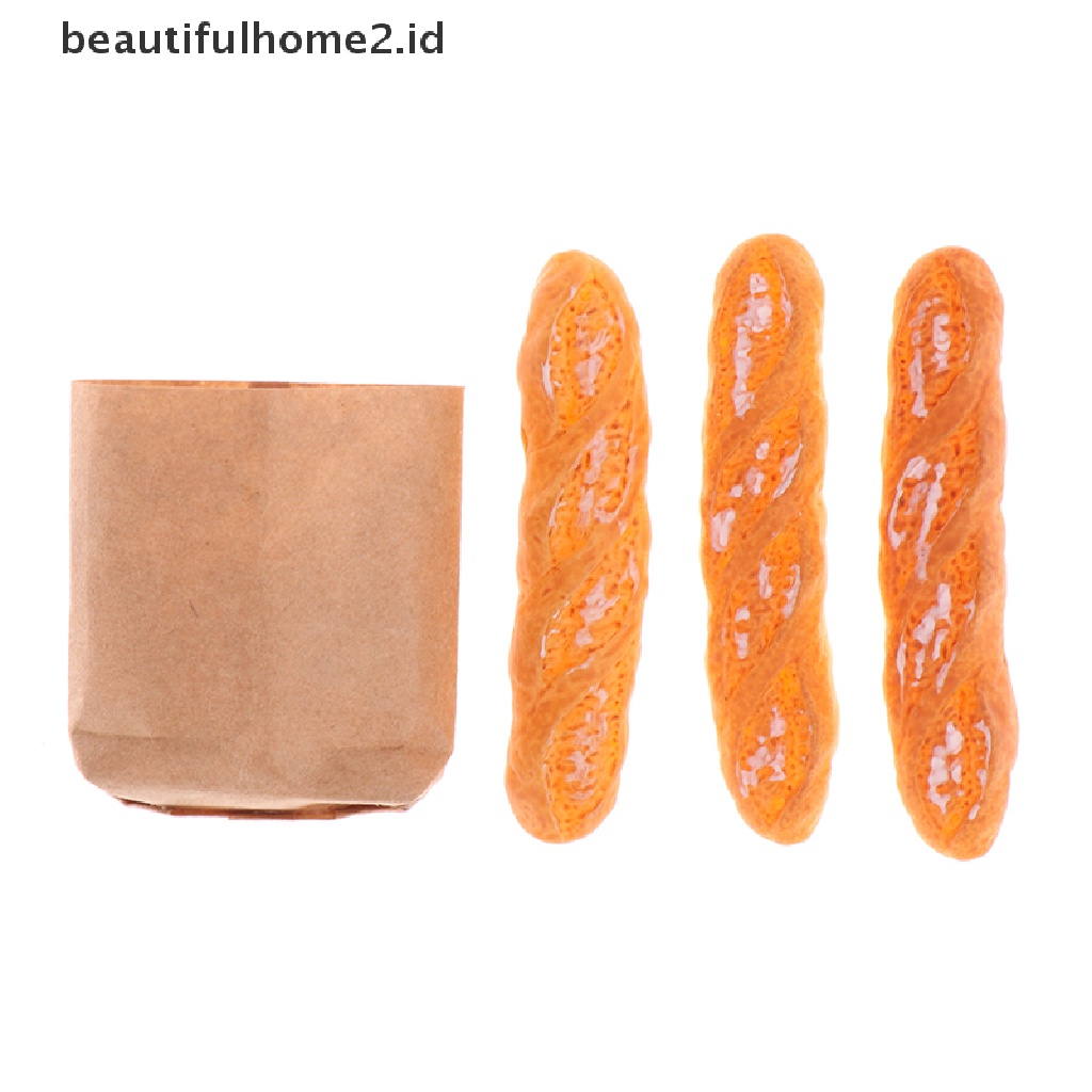 (Beautifulhome2.Id) Miniatur Roti Skala 1: 12 Untuk Rumah Boneka