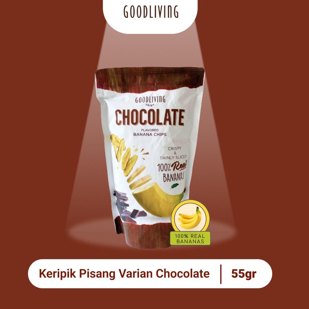 

((Q-IVQ_✪)) Keripik Pisang Good Living Banana Chips Chocolate 55 gr-proses cepat