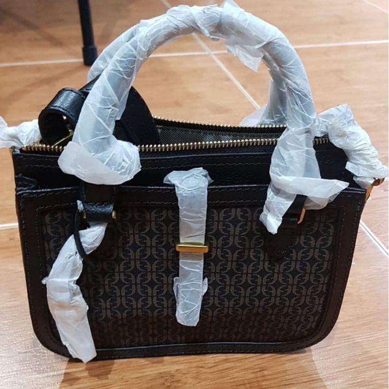 RYDER MINI SATCHEL BLACK BROWN