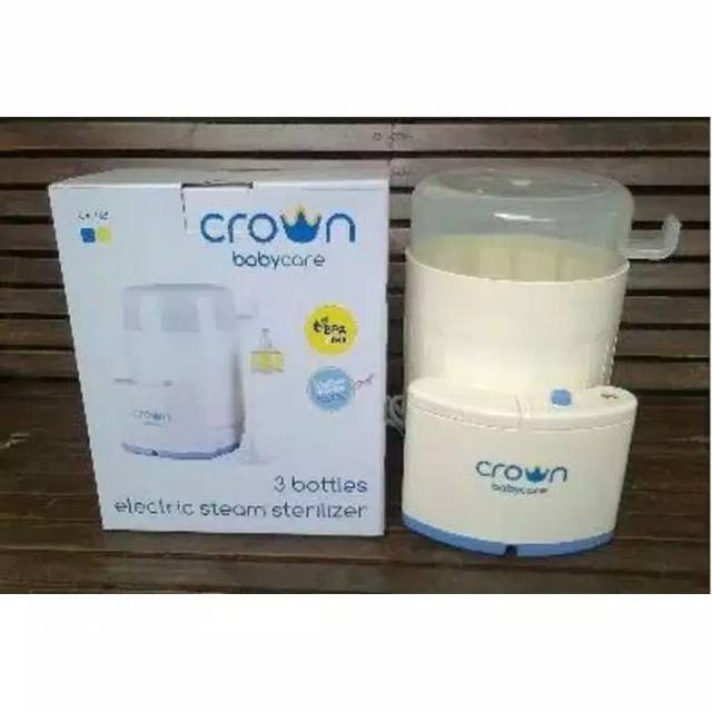 Crown Babycare 3 Bottles Electric Steam Sterilizer-Steril Crown Isi 3 Botol BPA FREE