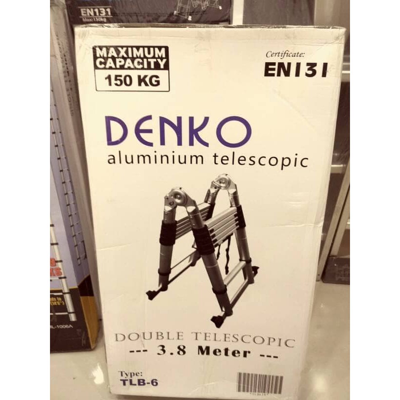 TANGGA TELESCOPIC DOUBLE DENKO 3,8 MTR / TANGGA TELESCOPIC DOUBLE