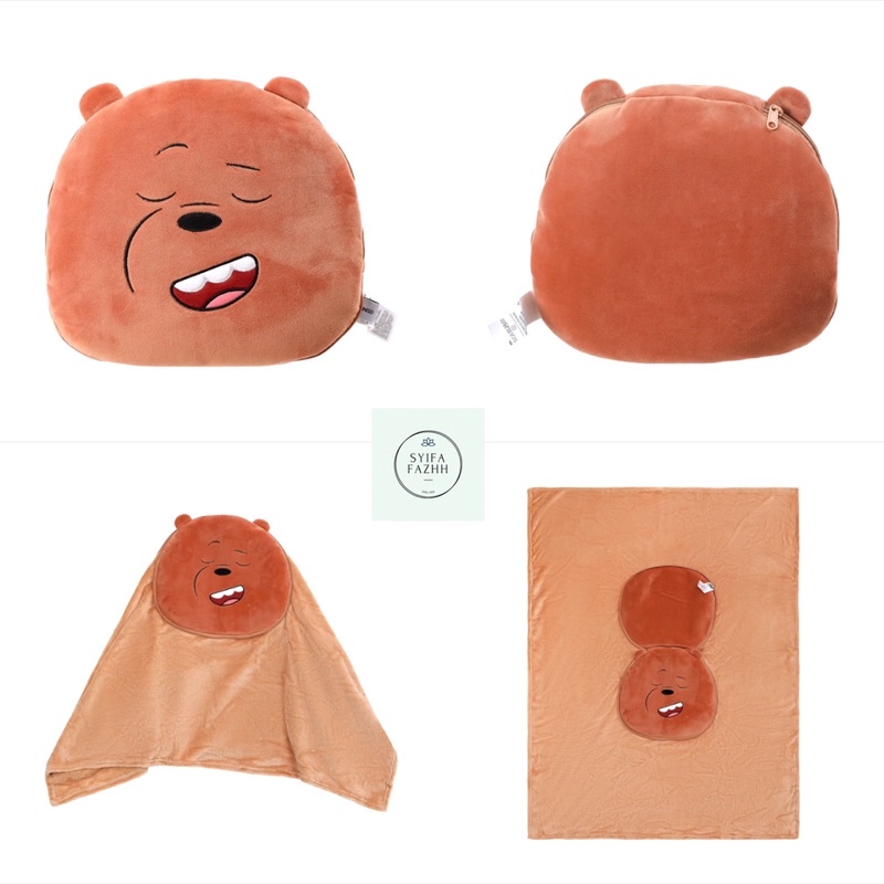 Miniso We bare bears Throw Blanket