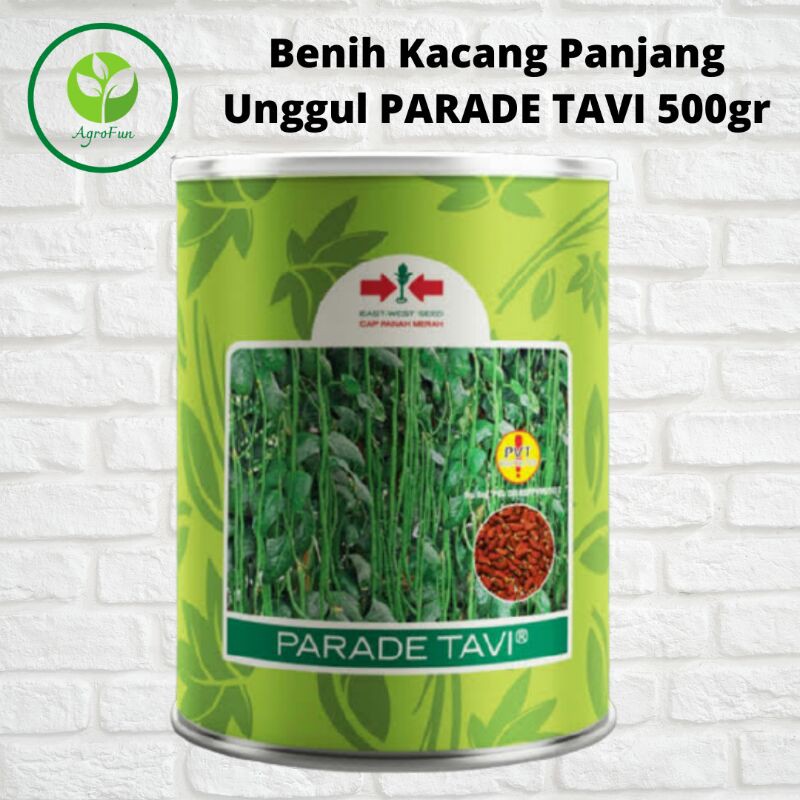Benih/Bibit Kacang Panjang Unggul PARADE TAVI Kemasan Kaleng 500gr