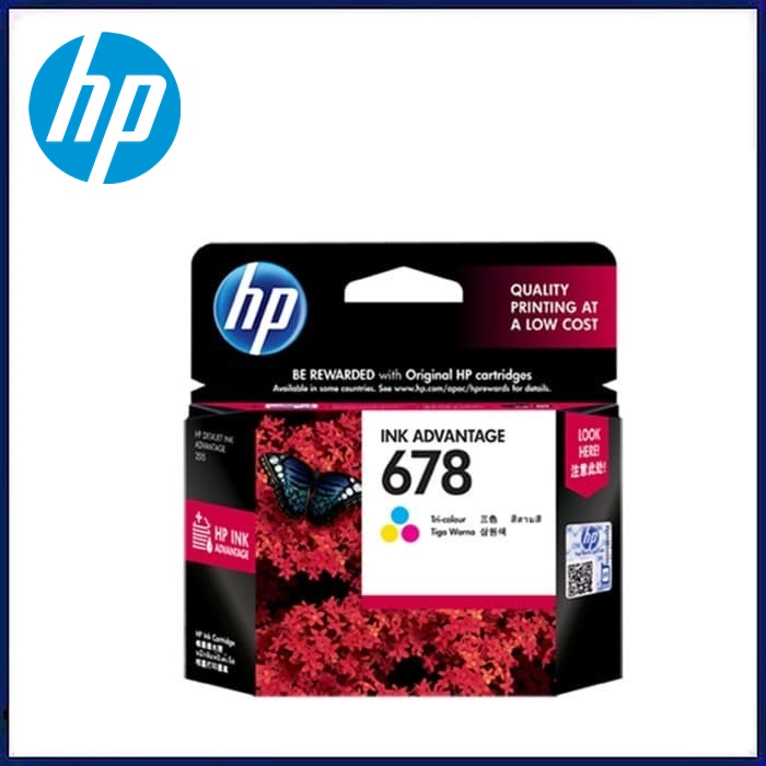 Tinta HP 678 Colour Original , tinta printer HP ori