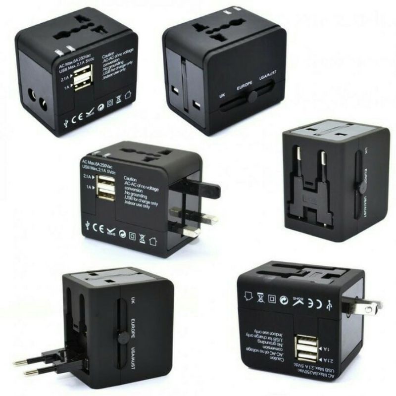 Travel adaptor international 2 usb output 2.1A