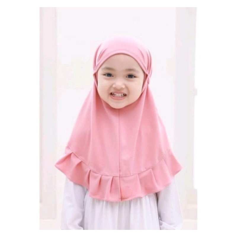 kerudung anak SYAQILA  / hijab instan anak jersey 0-2thn