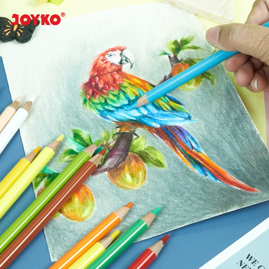 Premium Oil Color Pencil / Pensil Warna Joyko CP-TC126 36/48/72 Warna
